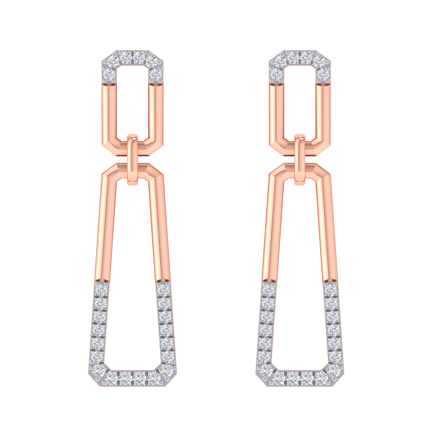 Zeeba Diamond Hanging Earrings