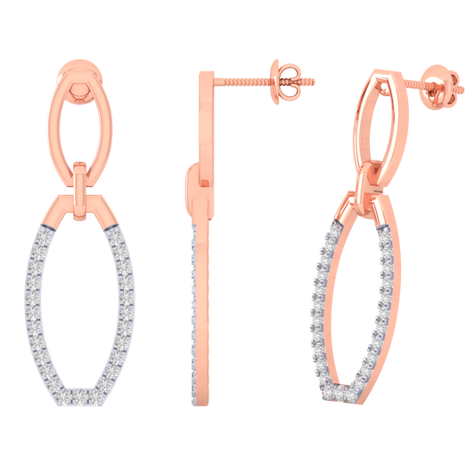 Resha Diamond Hanging Earrings