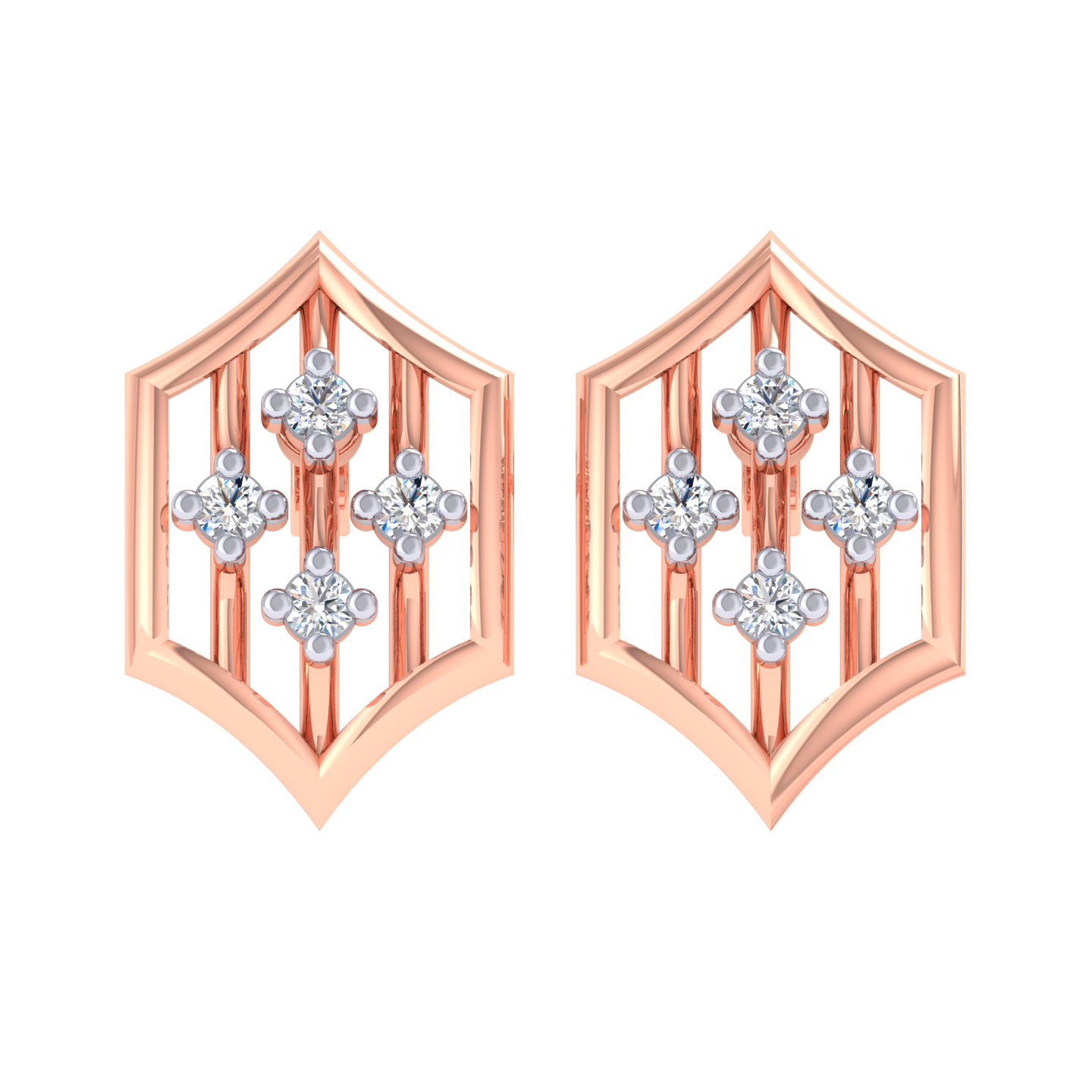 Alba Diamond Stud Earrings