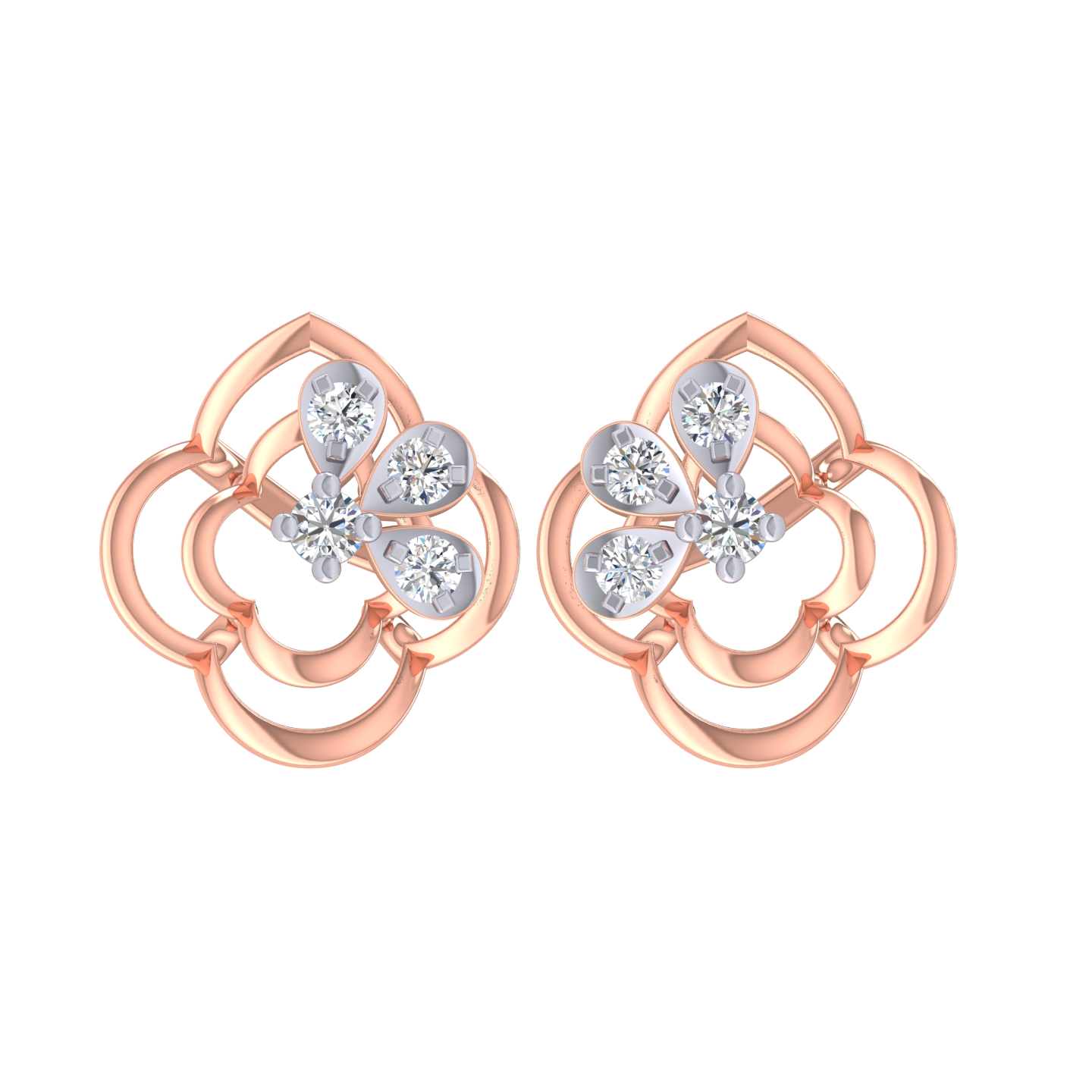 Faustina Diamond Stud Earrings