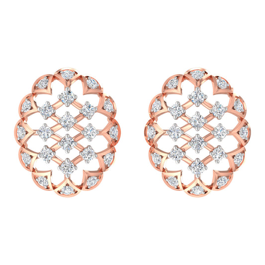 Minerva Diamond Stud Earrings