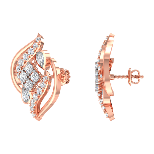 Laurentia Diamond Stud Earrings