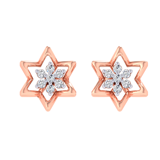 Gloria Diamond Stud Earrings