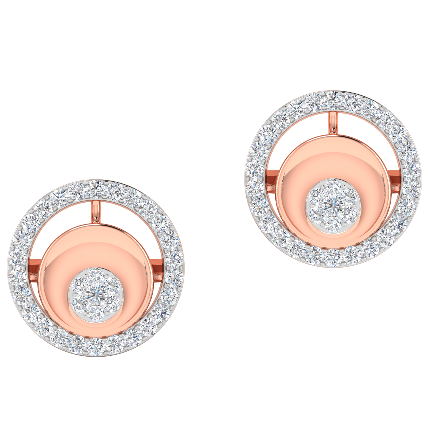 Ramia Diamond Stud Earrings