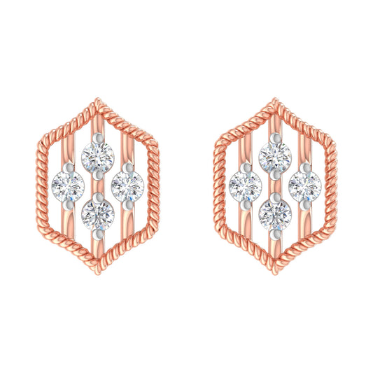 Wren Diamond Stud Earrings