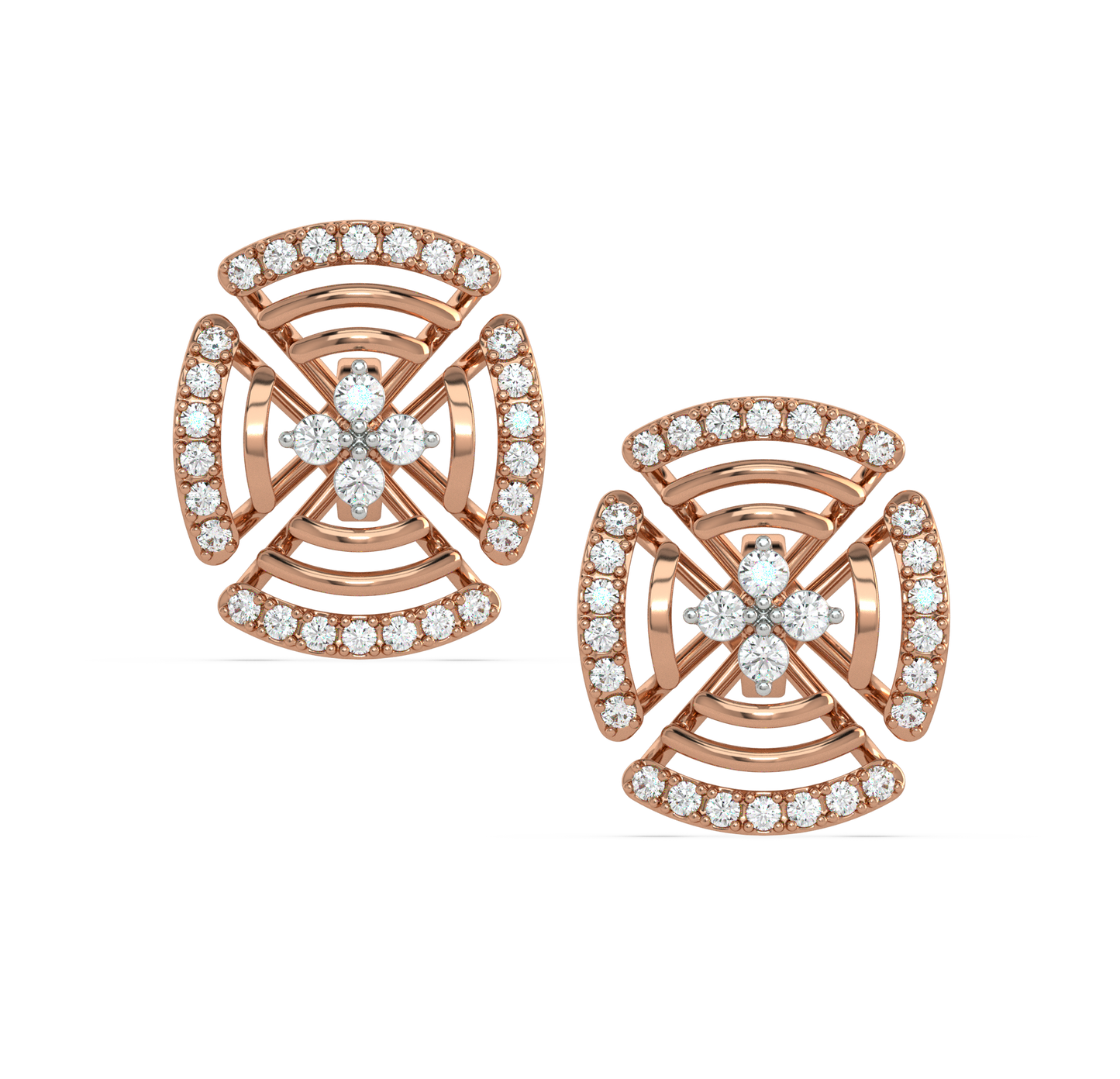 Hallie Diamond Stud Earrings