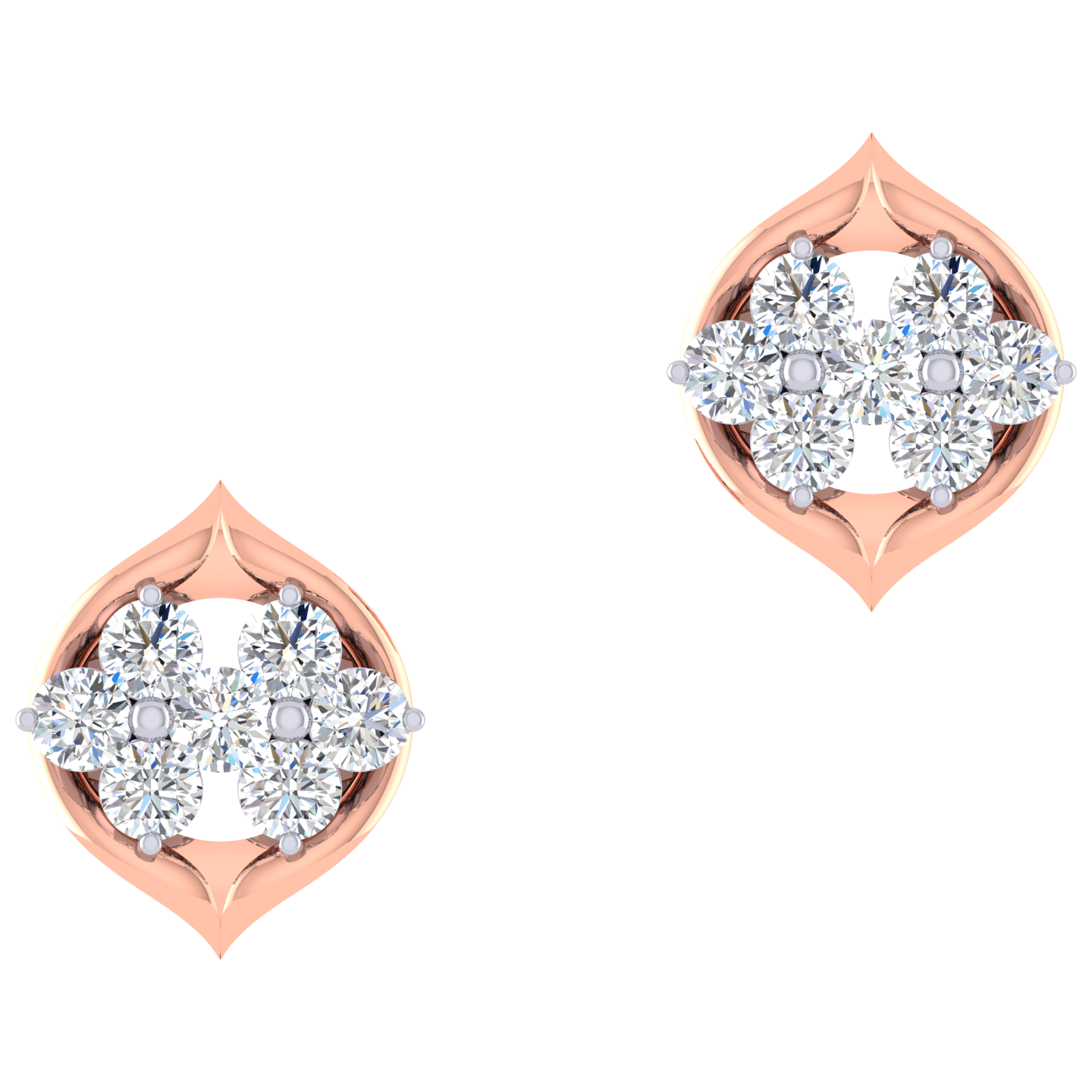 Sylene Diamond Stud Earrings