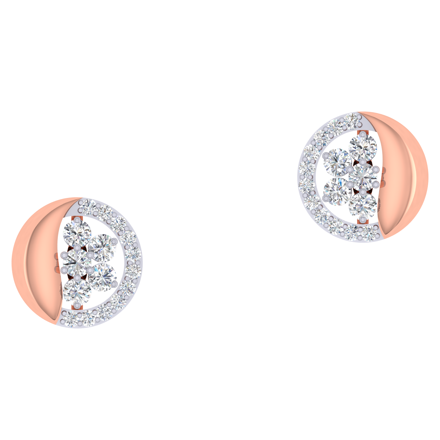 Lipika Diamond Stud Earrings