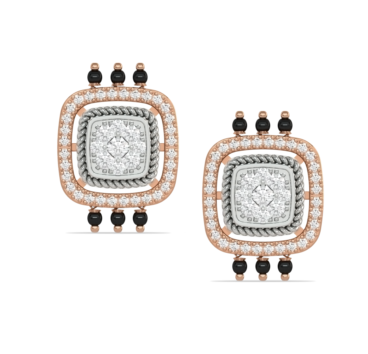 Riva Square Stud Earrings