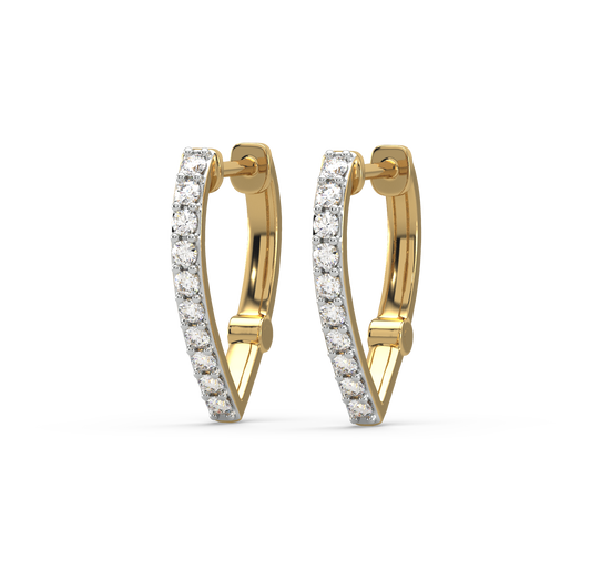 Eshe Diamond Hoop Earrings