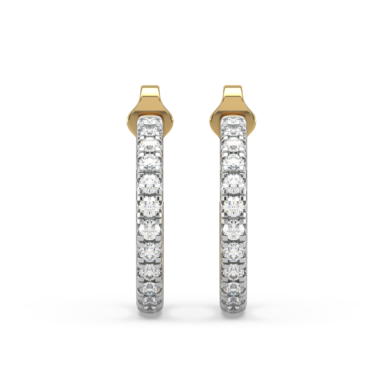 Anahi Diamond Hoop Earrings