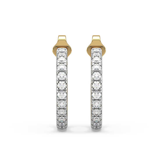 Anahi Diamond Hoop Earrings