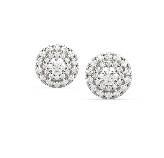 Verasha Diamond Solitaire Stud Earrings