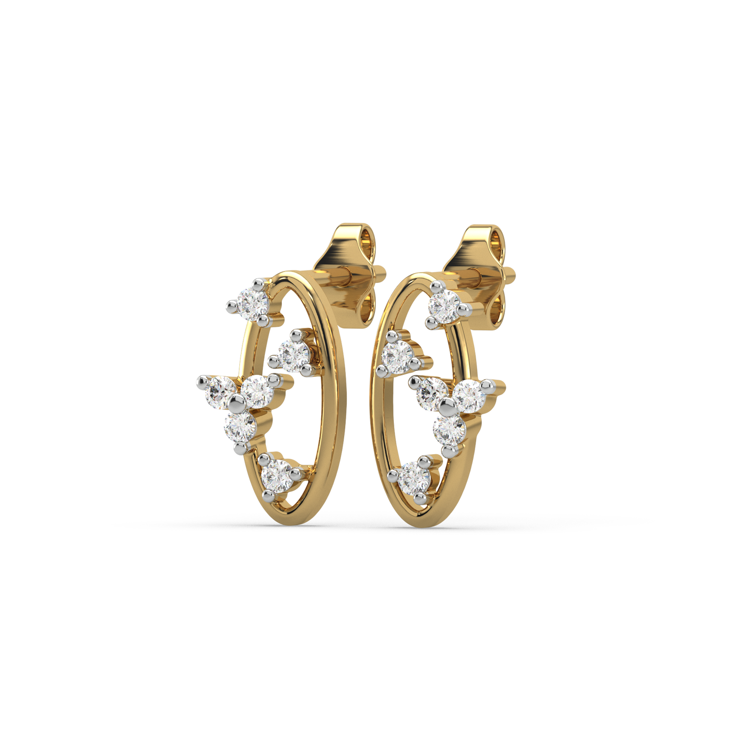 Leona Diamond Stud Earrings