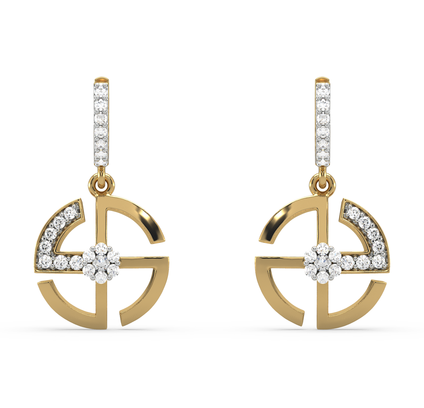 Adelina Diamond Dangling Earrings