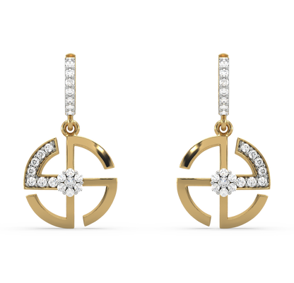 Adelina Diamond Dangling Earrings