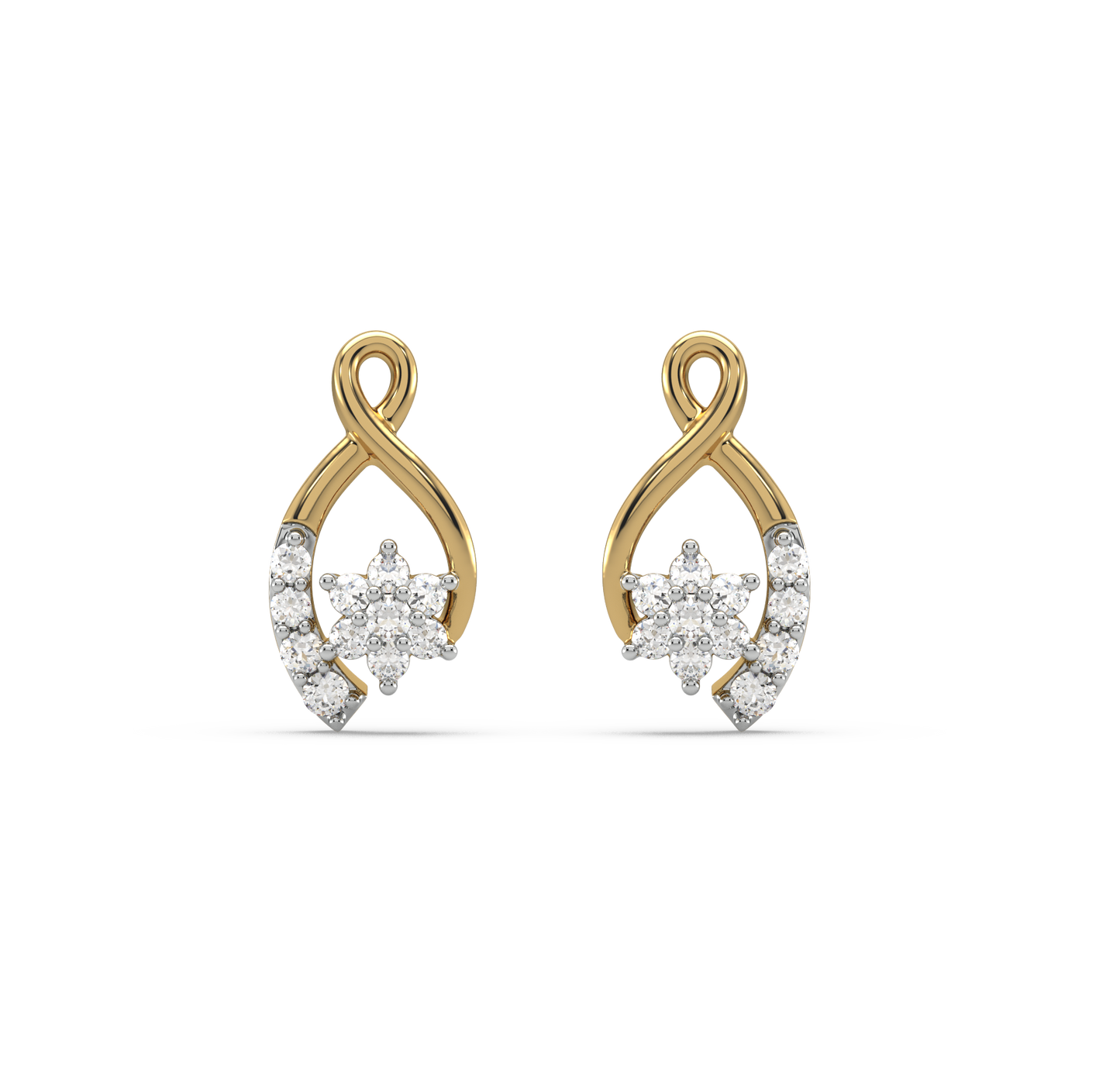 Florey Diamond Stud Earrings