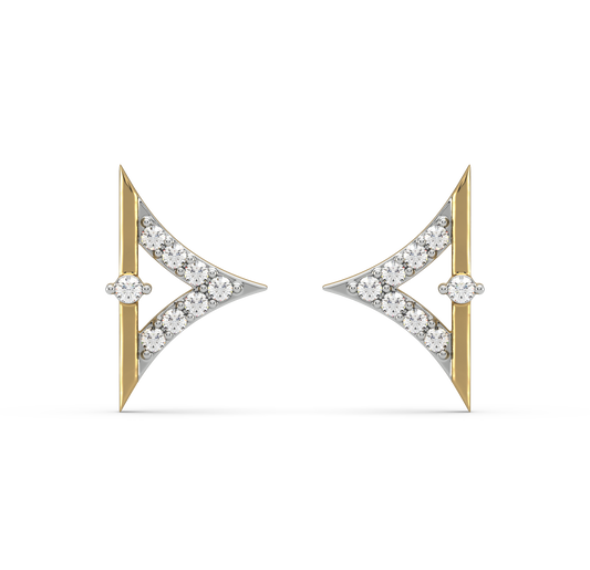 Zahara Diamond Stud Earrings