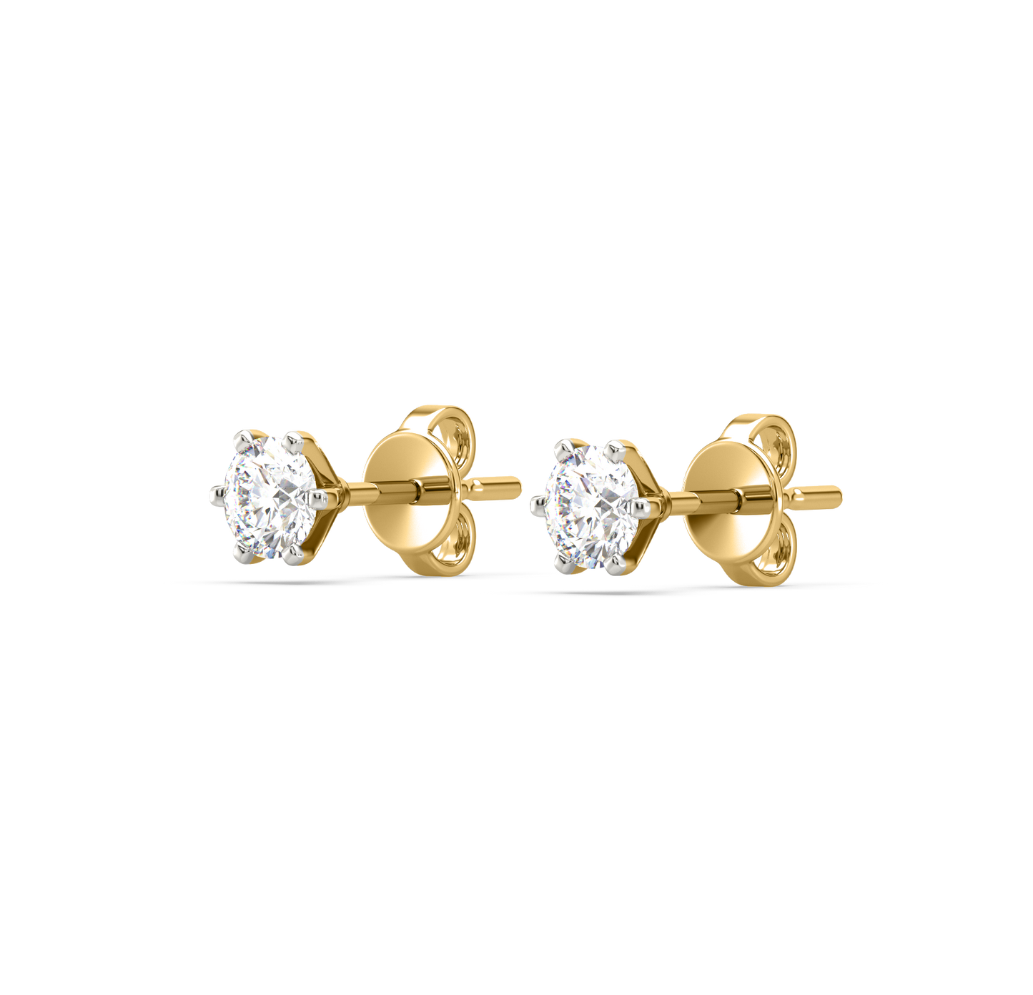 Diamond Earring for her in Yellow Gold DER22903