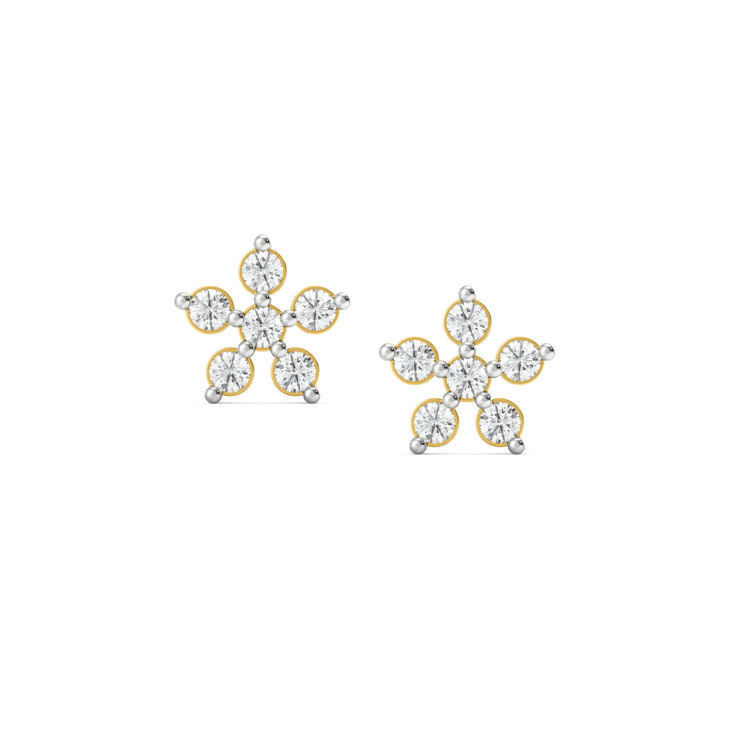 Diamond Earring for her in Yellow Gold DER22917