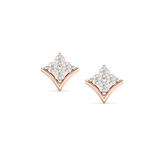 Diamond Earring for her in Rose Gold DER22921