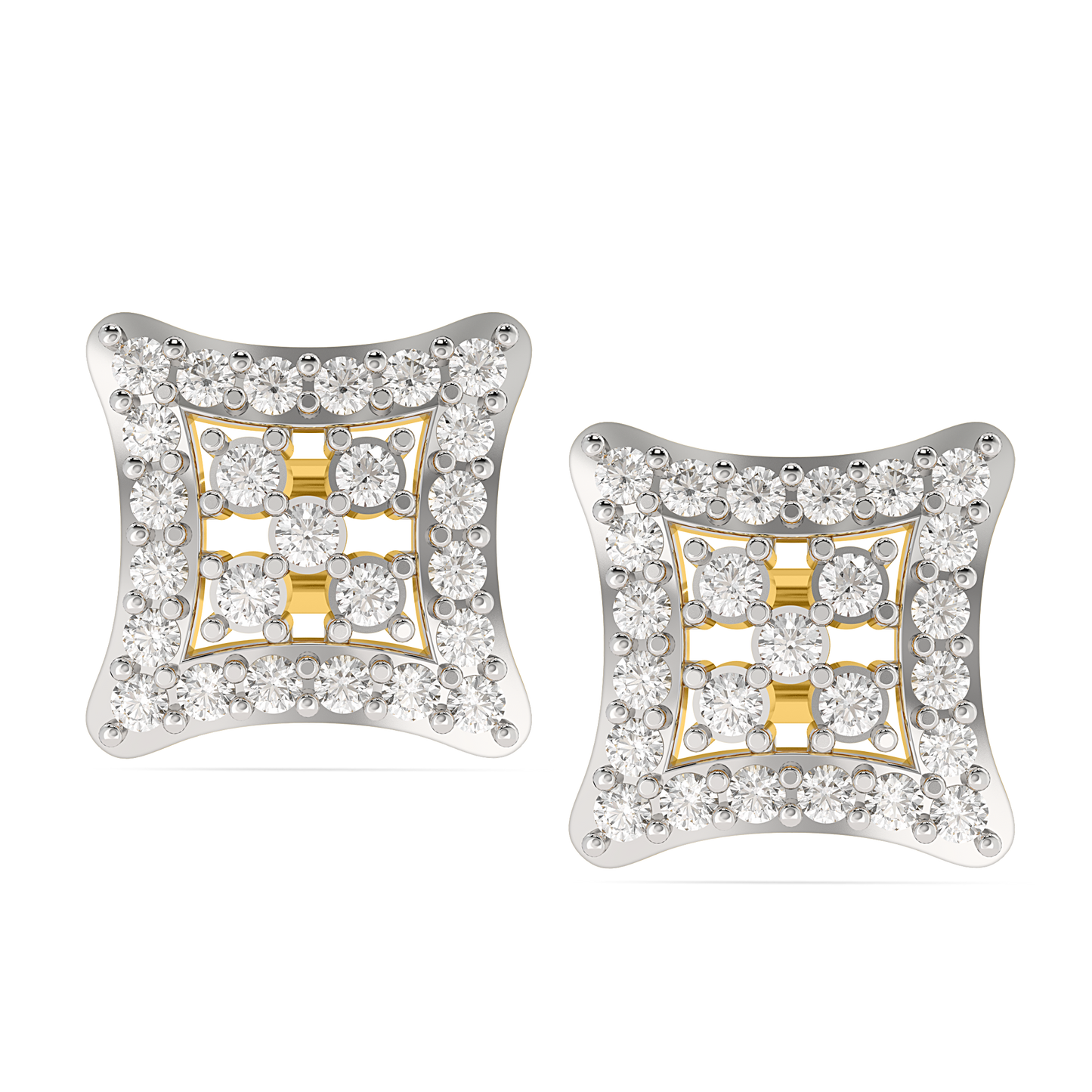 Diamond Earring for her in Yellow Gold DER22933