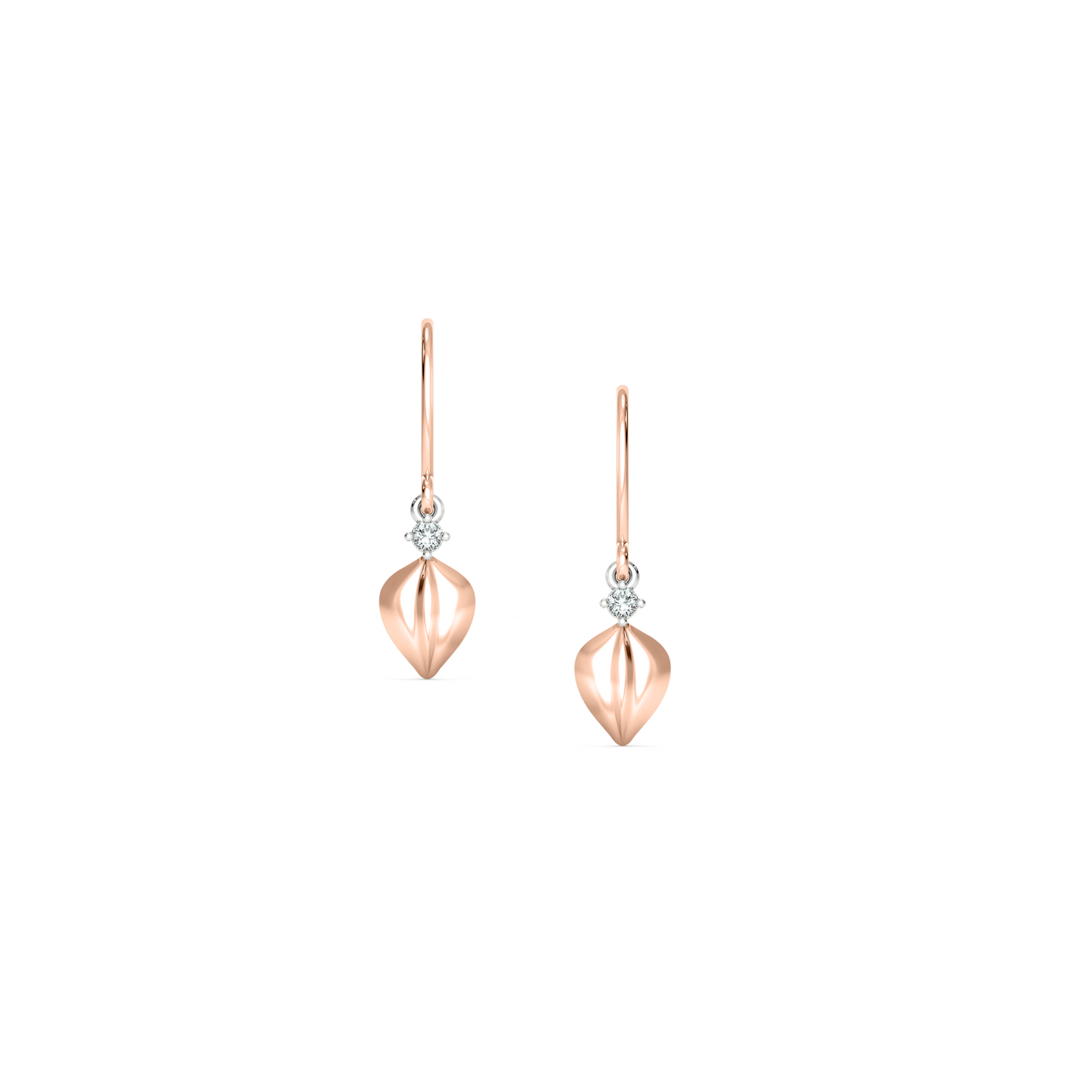 Diamond Earring for her in Rose Gold DER22948