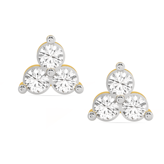 Diamond Earring for her in Yellow Gold DER22965