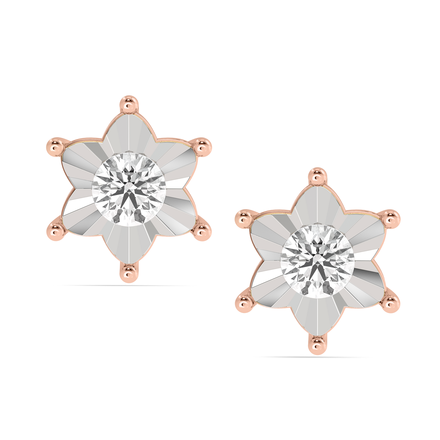 Diamond Earring for her in Rose Gold DER22981