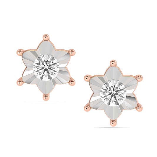 Diamond Earring for her in Rose Gold DER22981