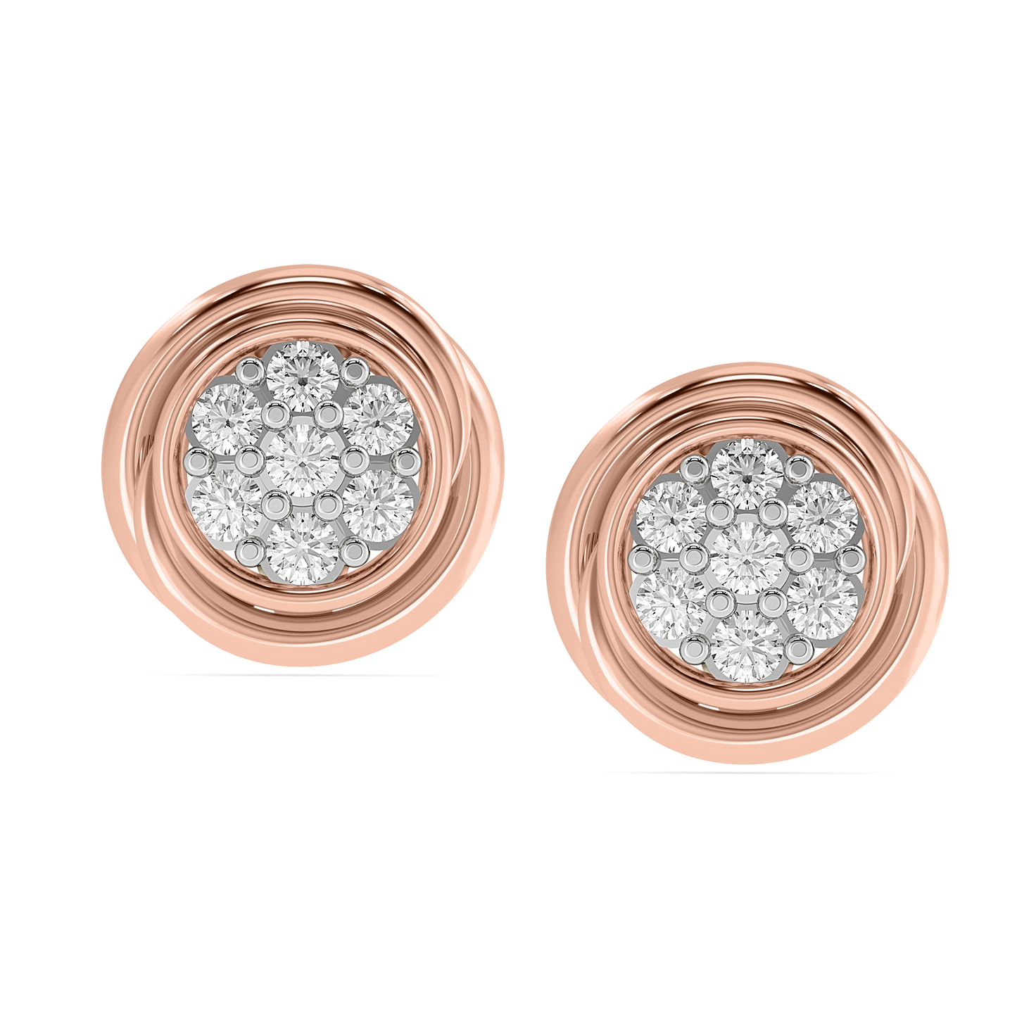 Diamond Earring for her in Yellow Gold DER22985