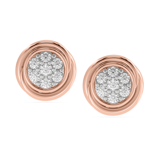 Diamond Earring for her in Yellow Gold DER22985