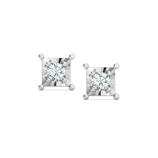 Diamond Earring for her in White Gold DER22993