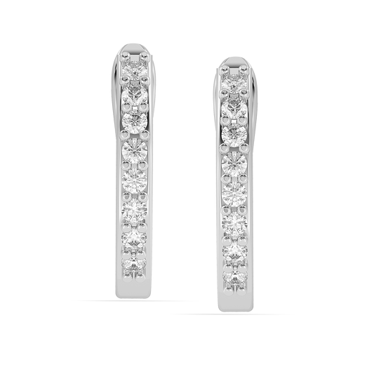 Diamond Earring for her in White Gold DER23009