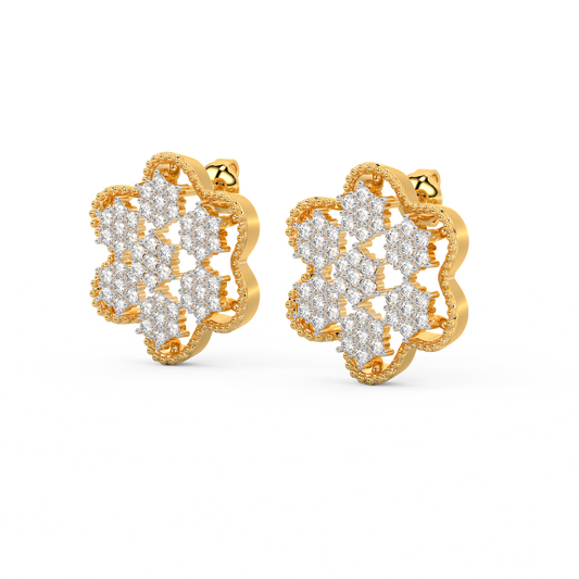 Flava Solitaire Stud Earrings