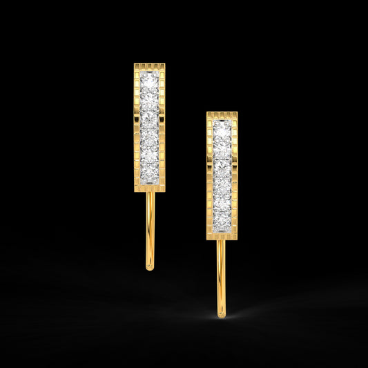 Diamond Earring for her in Yellow Gold DER23017