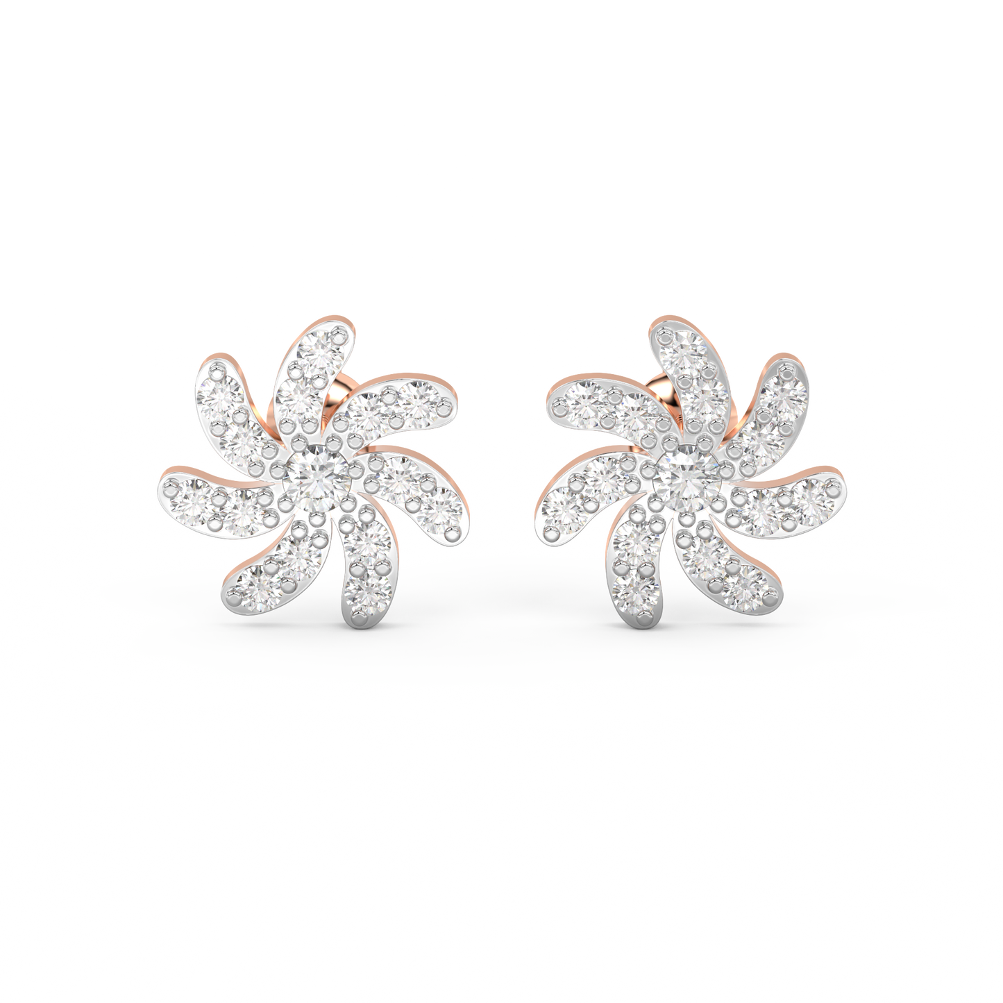 Diamond Earring for her in Rose Gold DER23067