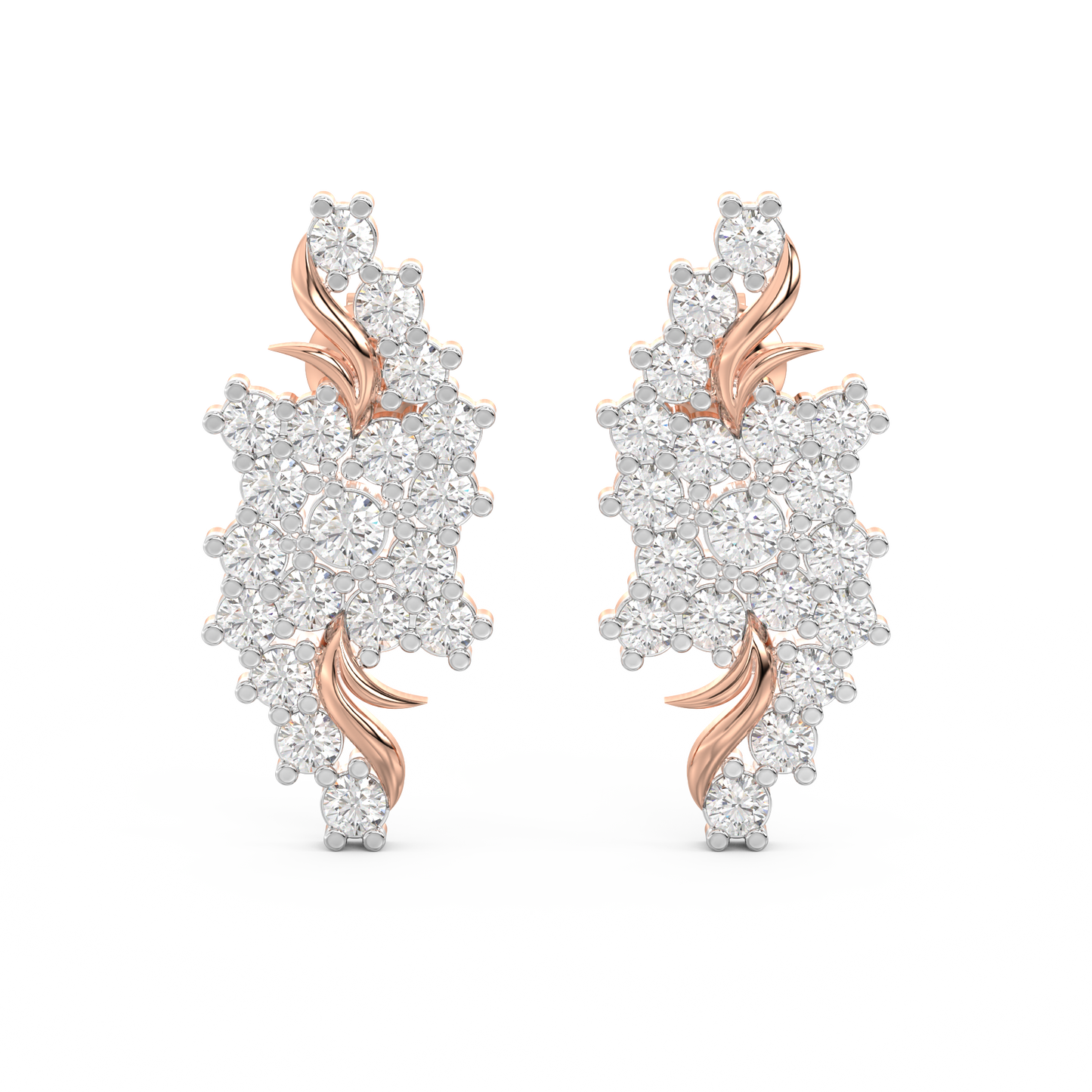 Diamond Earring for her in Rose Gold DER23076