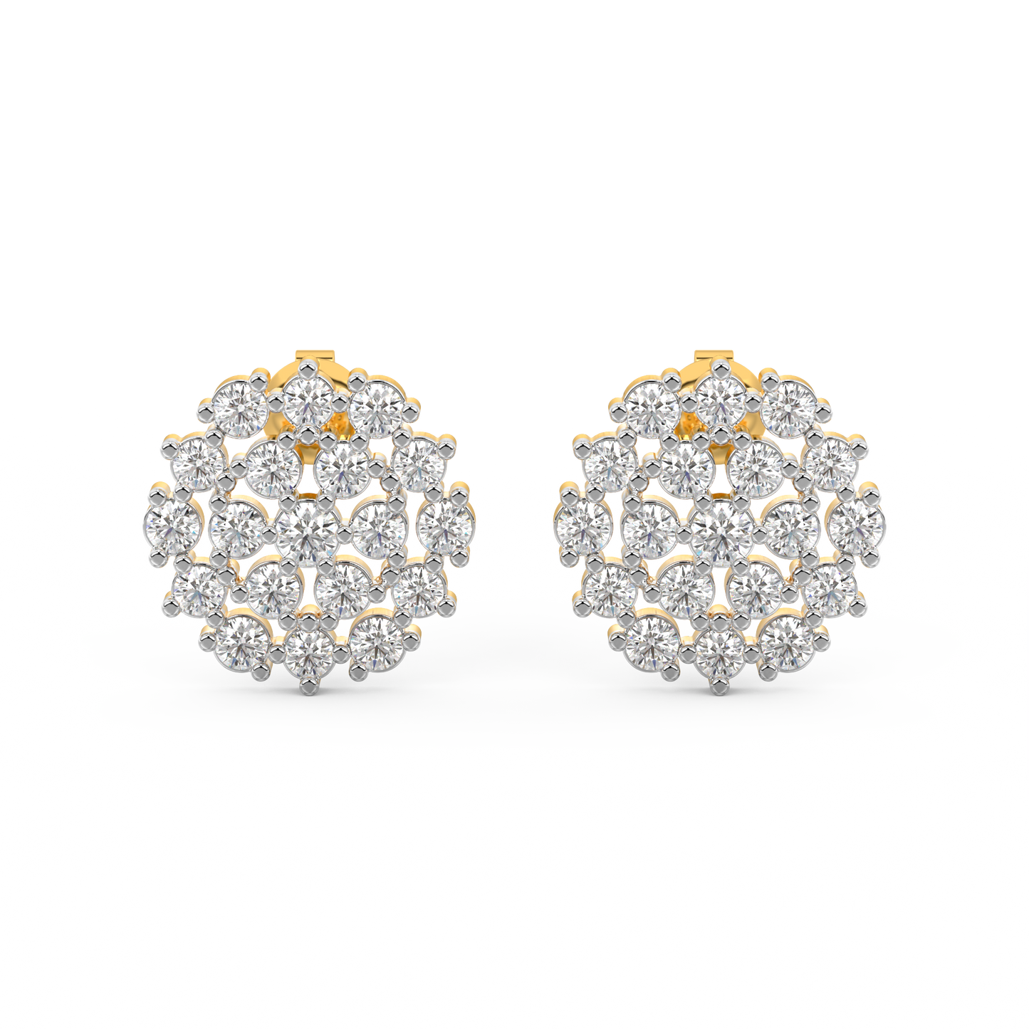 Diamond Earring for her in Yellow Gold DER23088