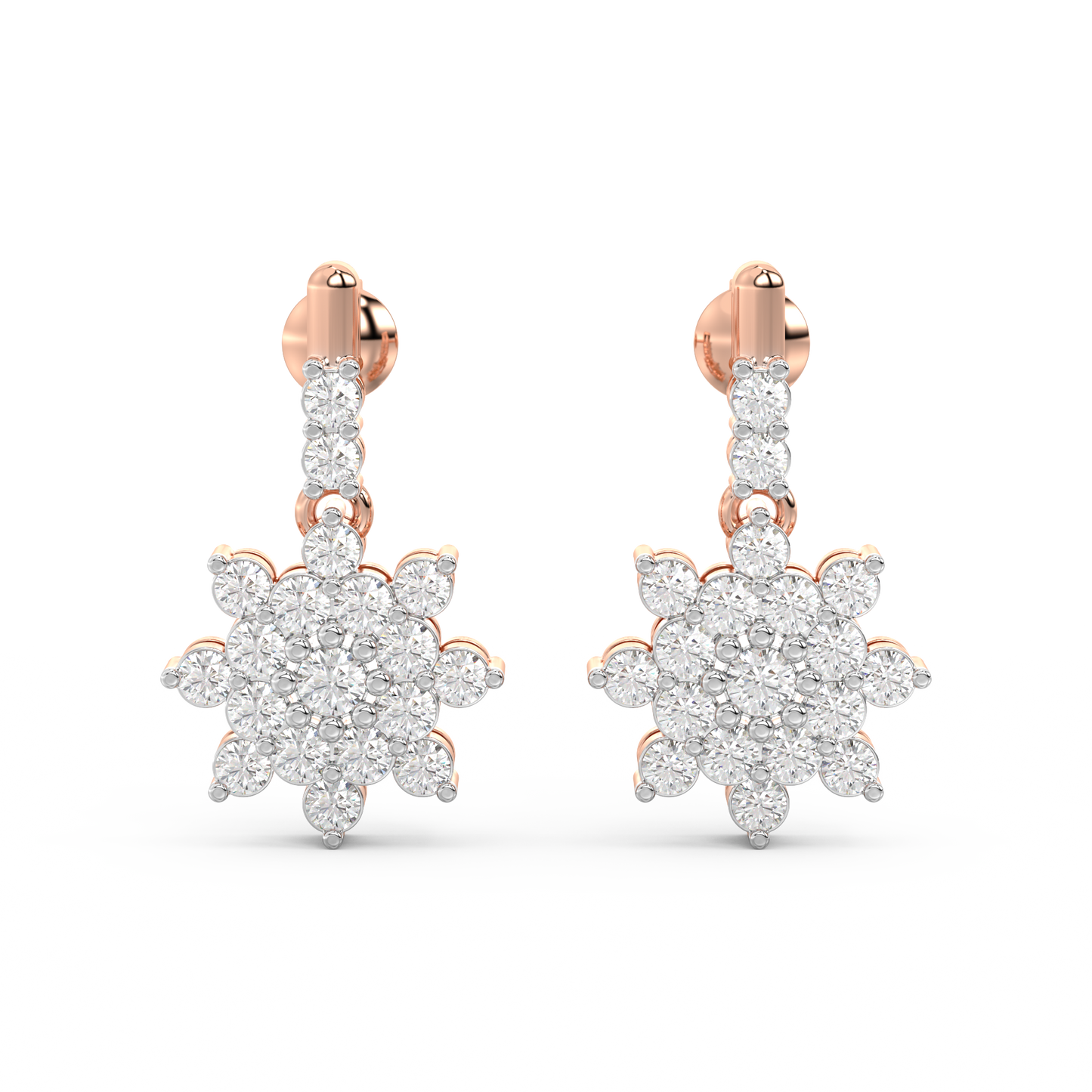 Diamond Earring for her in Rose Gold DER23095