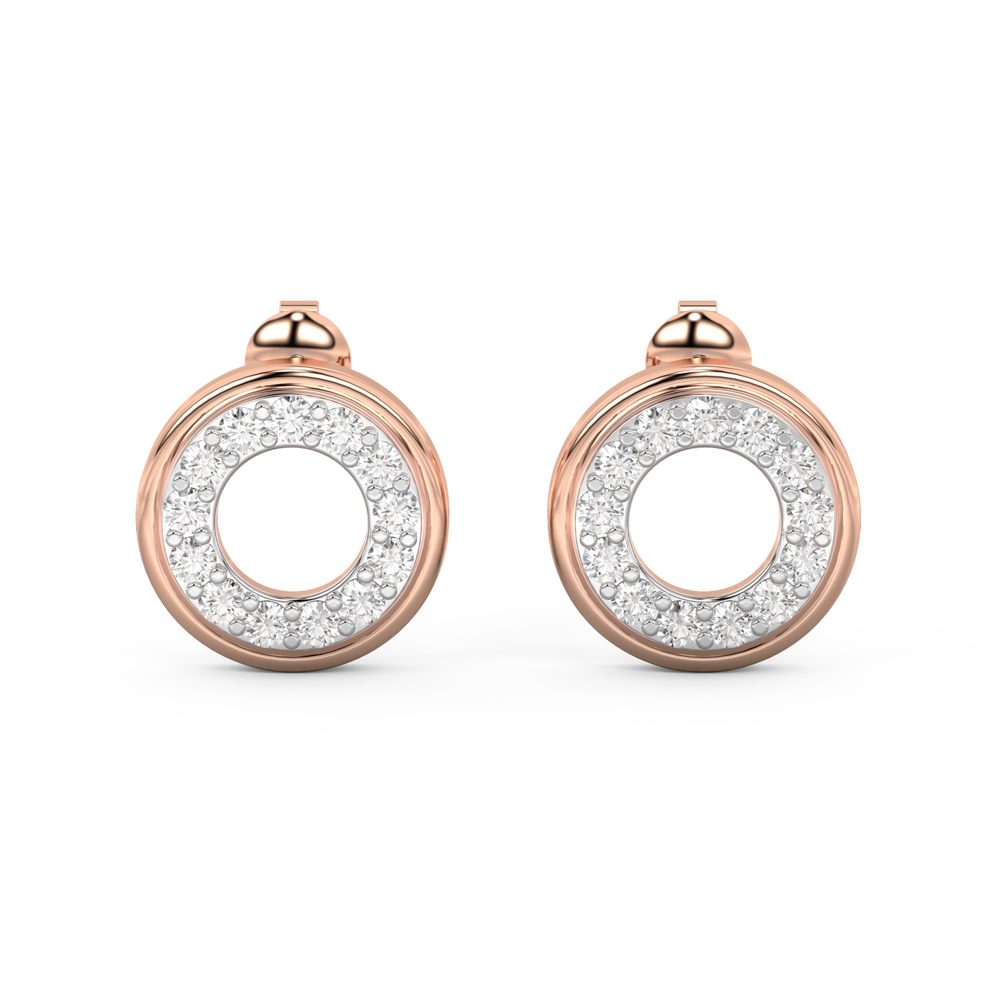 Diamond Earring for her in Rose Gold DER23149