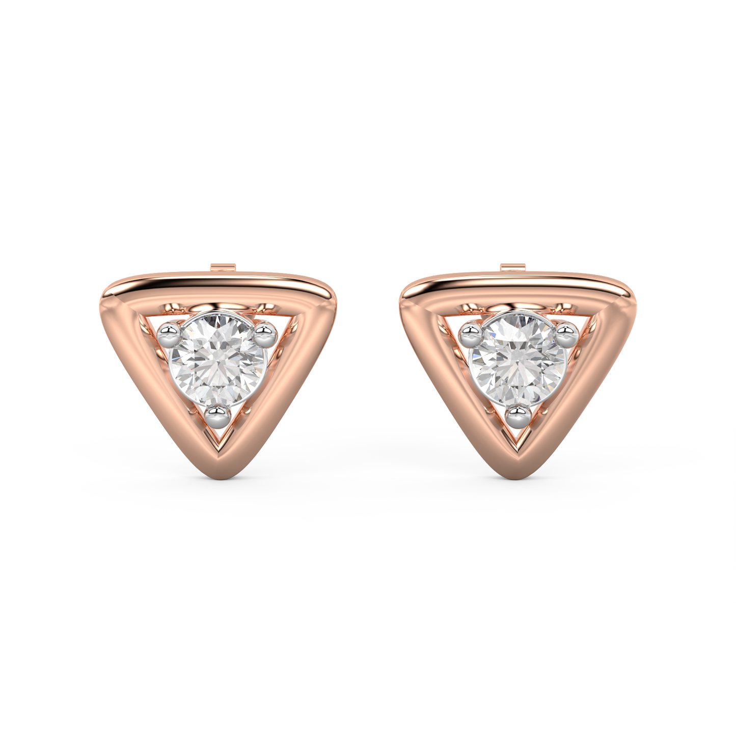 Diamond Earring for her in Rose Gold DER23151