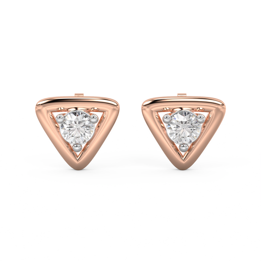 Diamond Earring for her in Rose Gold DER23151