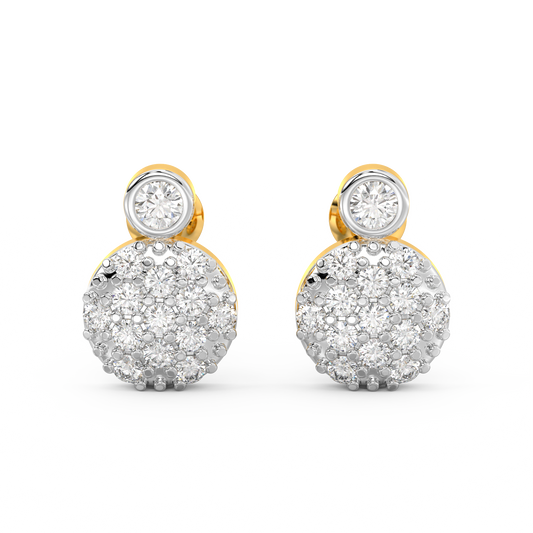 Diamond Earring for her in Yellow Gold DER23169