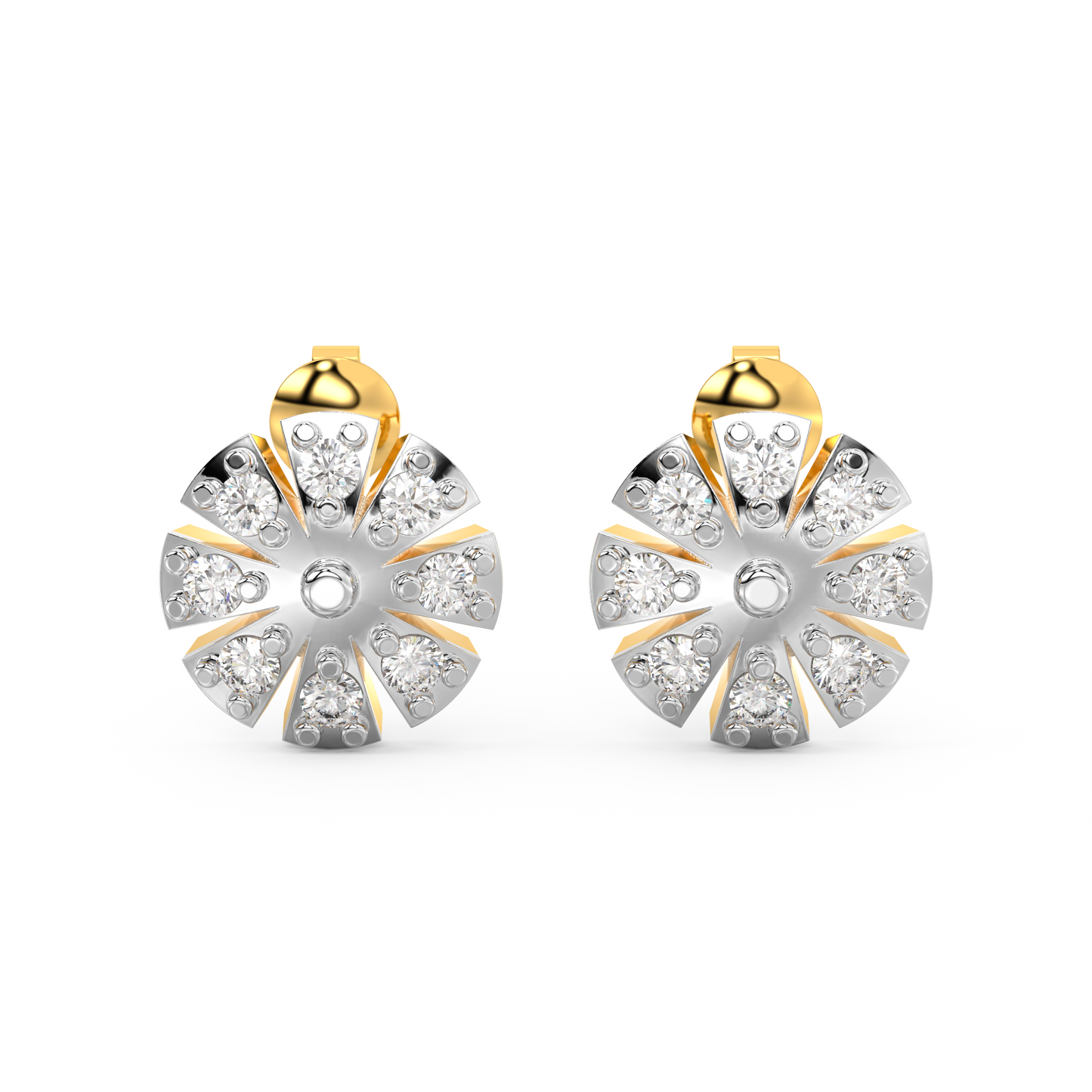 Diamond Earring for her in Yellow Gold DER23171