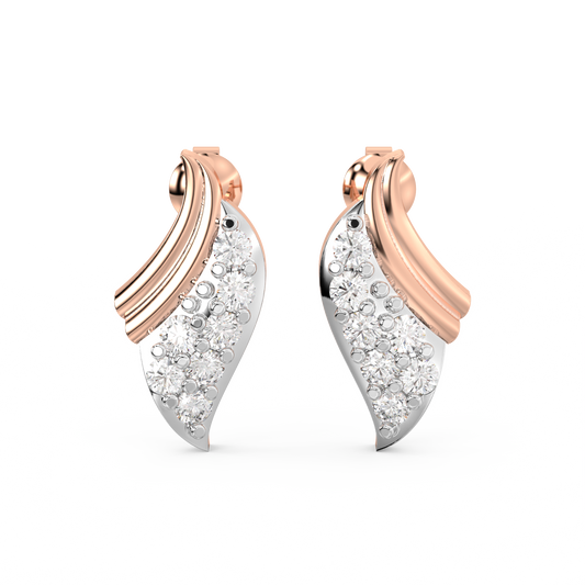 Diamond Earring for her in Rose Gold DER23172