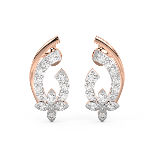 Diamond Earring for her in Rose Gold DER23195