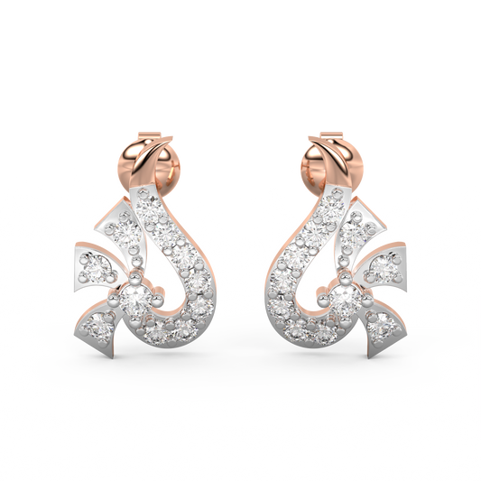 Diamond Earring for her in Rose Gold DER23214