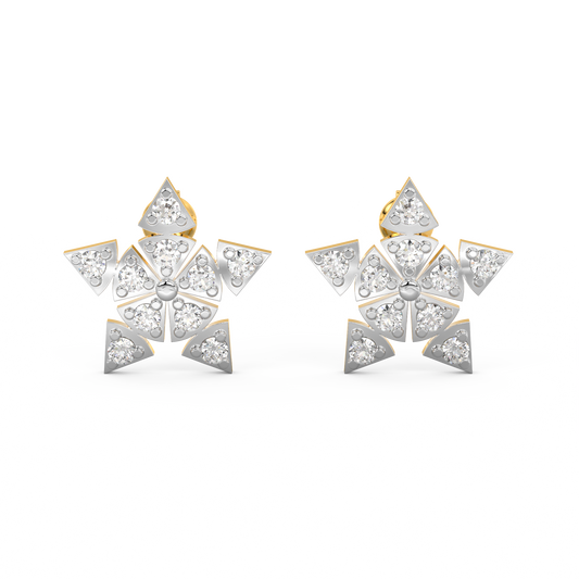 Diamond Earring for her in Yellow Gold DER23216