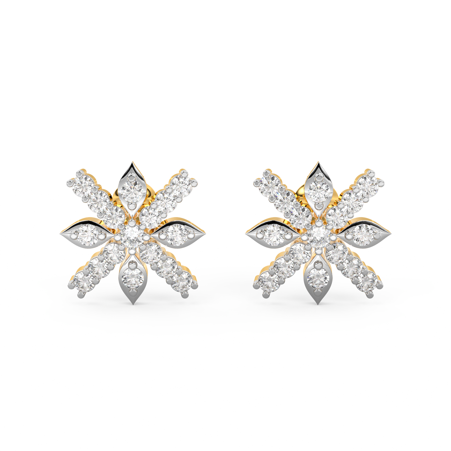 Diamond Earring for her in Yellow Gold DER23219